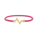 18K Louis Volt Upside Down Play Pink Bracelet