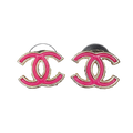 18K CC Pink Earrings
