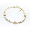 18K CC Pearl Diamonds Necklace