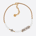 18K CD Pearl & Crystal J'Adior Choker Necklace