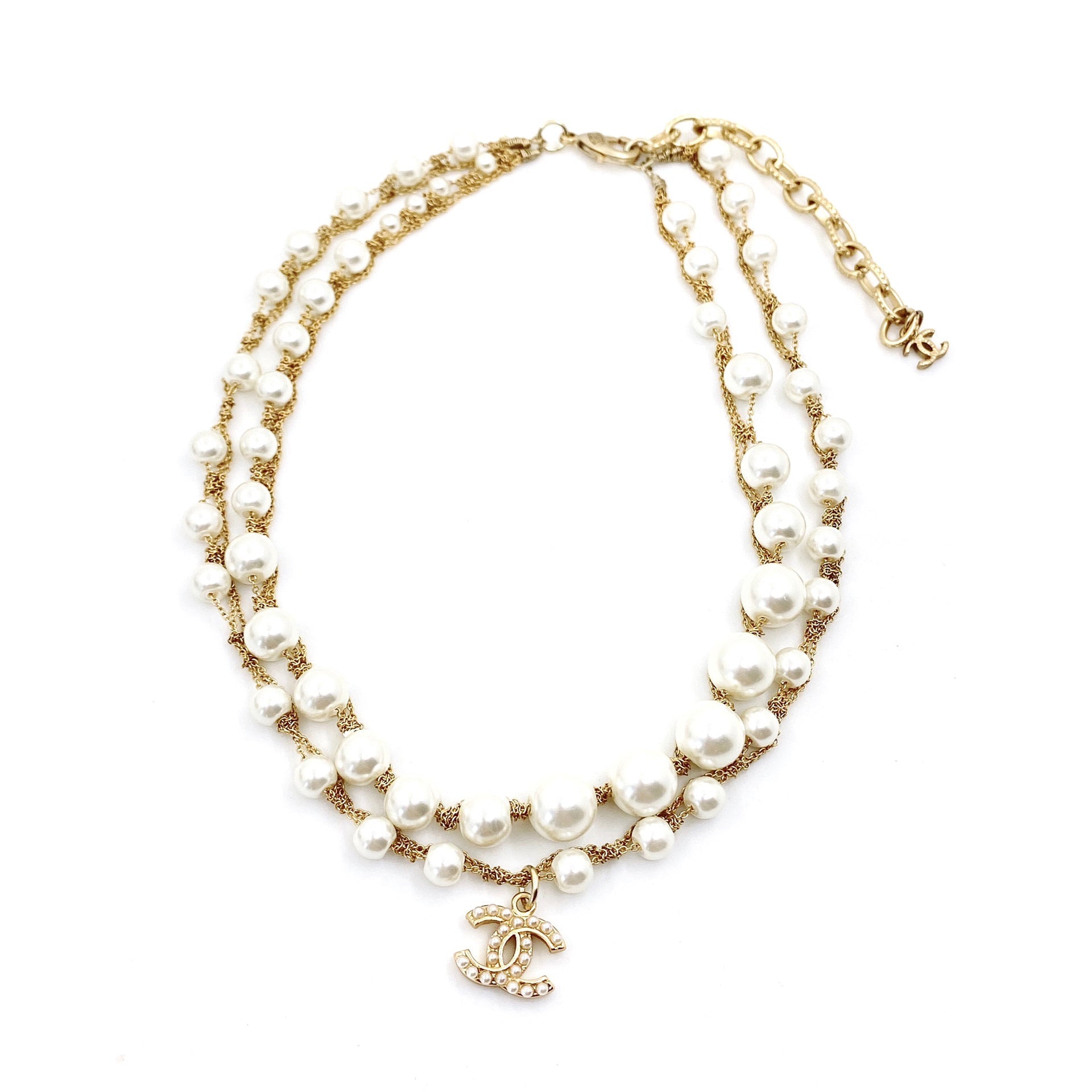18K CC Pearls Necklace