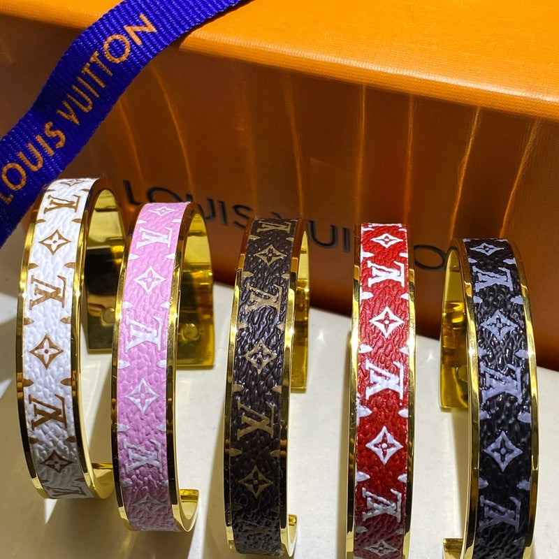 18K Louis Nanogram Color Cuff Bracelet