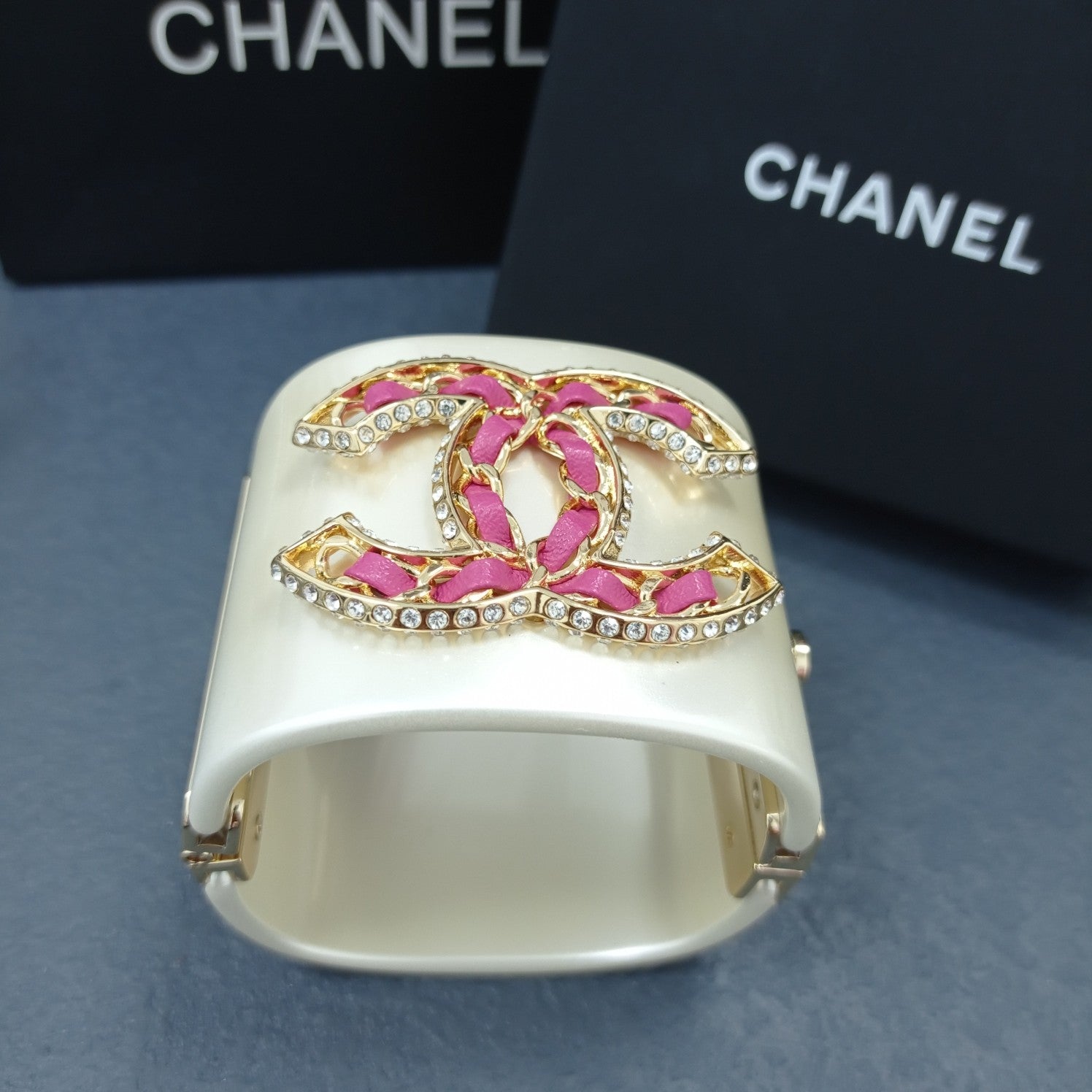 18K CC Pink Crystals Bracelet